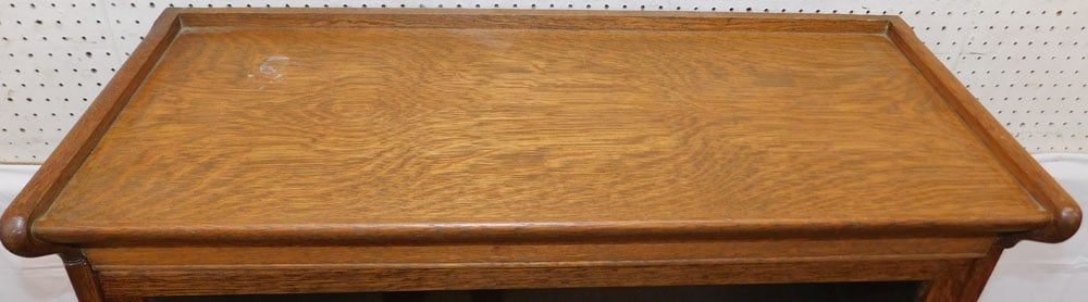 Antique Oak Four Section Barrister Bookcase - 5