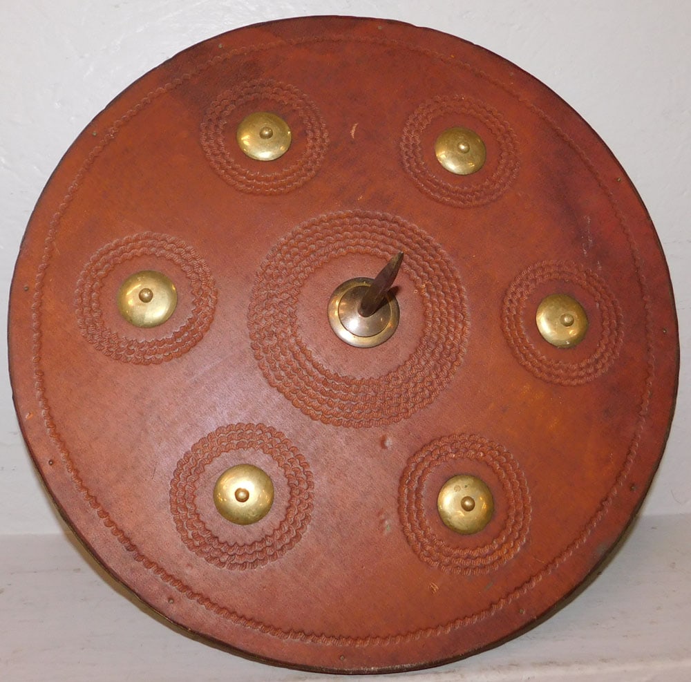 Brass & Leather Shield (1 of 4)