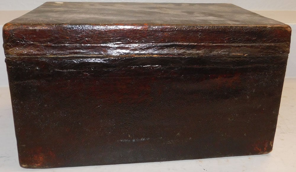 Oriental Leather Bound Box - 4