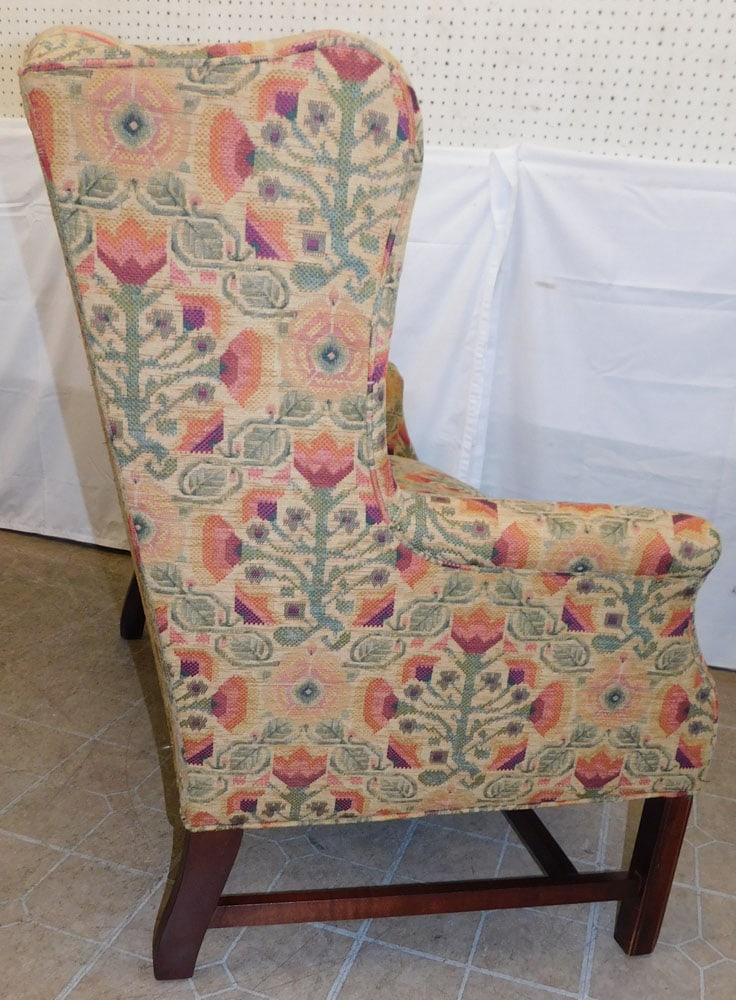 Upholstered Wing Back Settee by Lane - 6