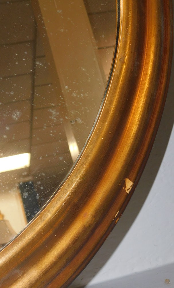 Round Gilded Frame Mirror - 4