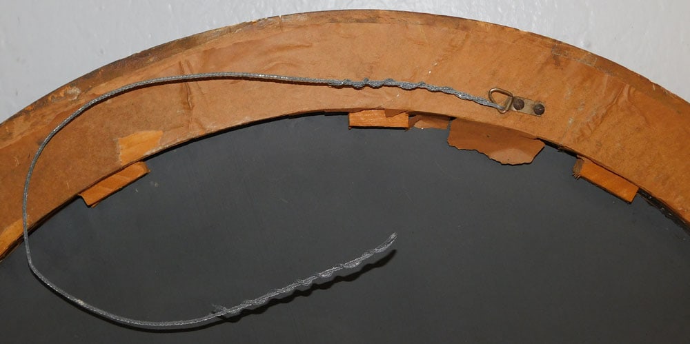 Round Gilded Frame Mirror - 6