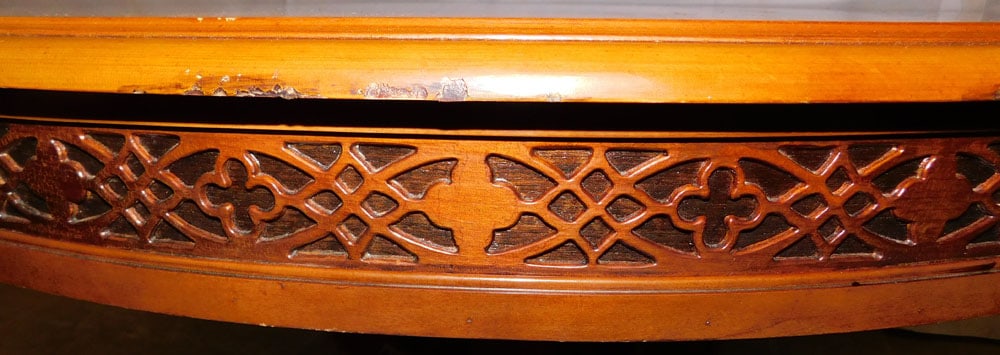 Round Mahogany Coffee Table - 2