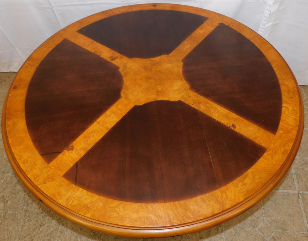 Round Mahogany Coffee Table - 3