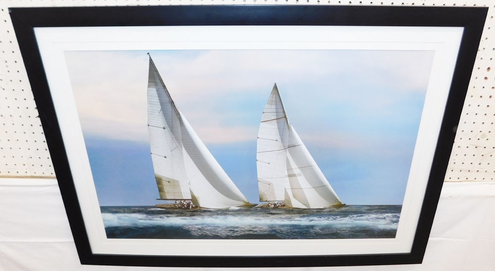 Framed Nautical Ocean Scene Print (1 of 5)