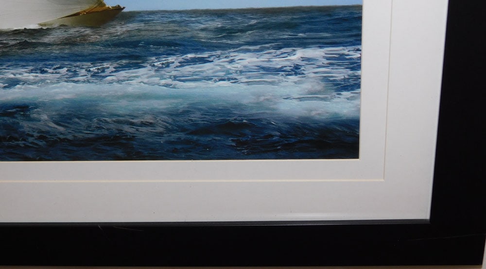 Framed Nautical Ocean Scene Print - 4
