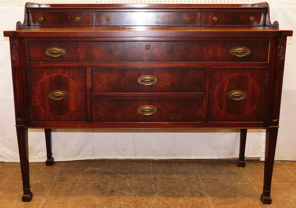 Mahogany Inlaid Sideboard by Berkey & Gay (1 of 12)