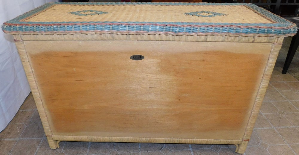 Painted Wicker Two Over Two Drawer Chest - 6