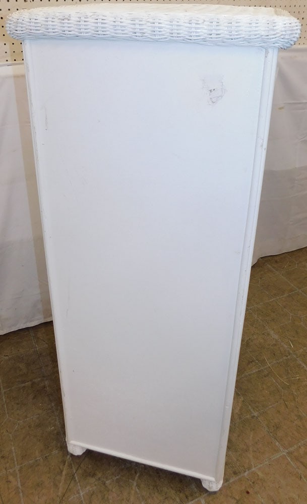 Painted Wicker Seven Drawer Chest - 7