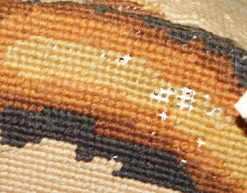 Needlepoint Cat Form Pillow by Tableaux - 6