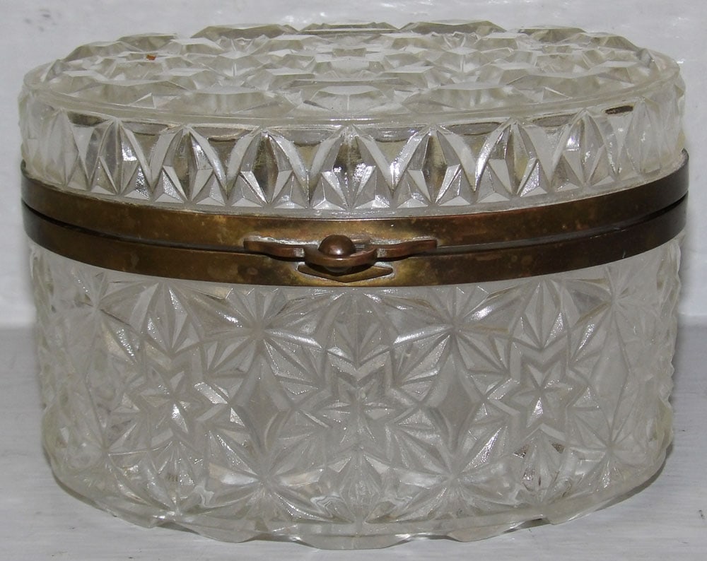 Crystal & Brass Dresser Box (1 of 3)