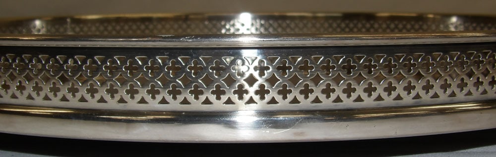 Silverplated Gallery Tray - 3