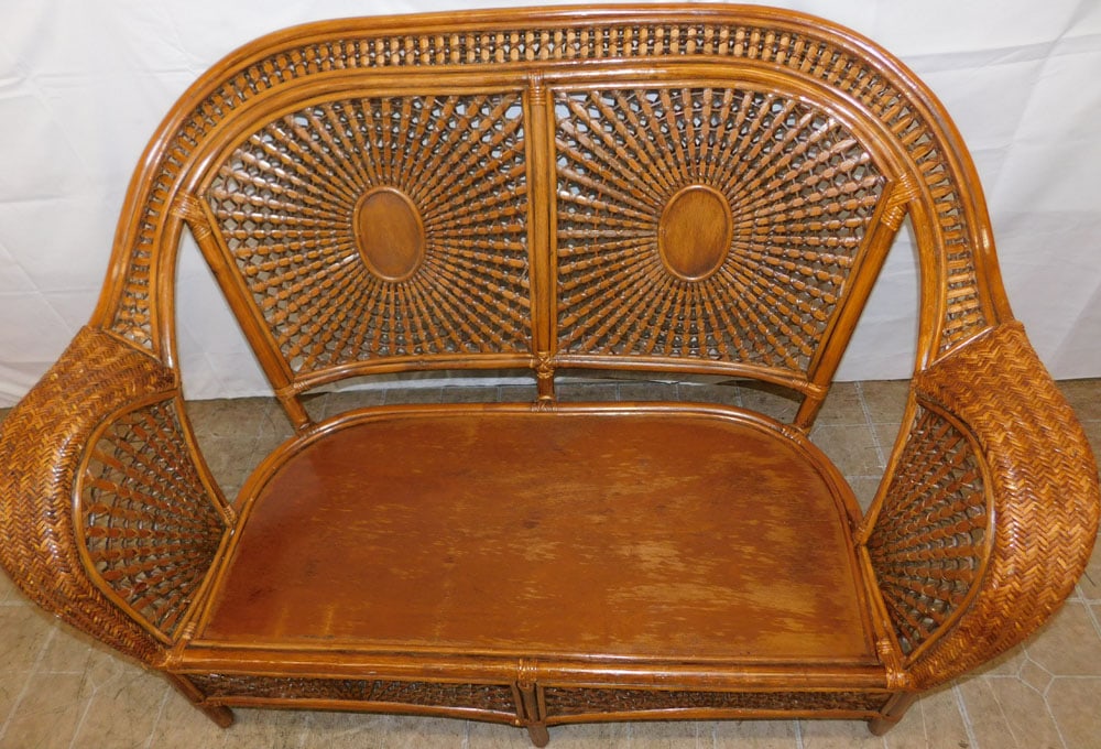 Rattan Loveseat - 3