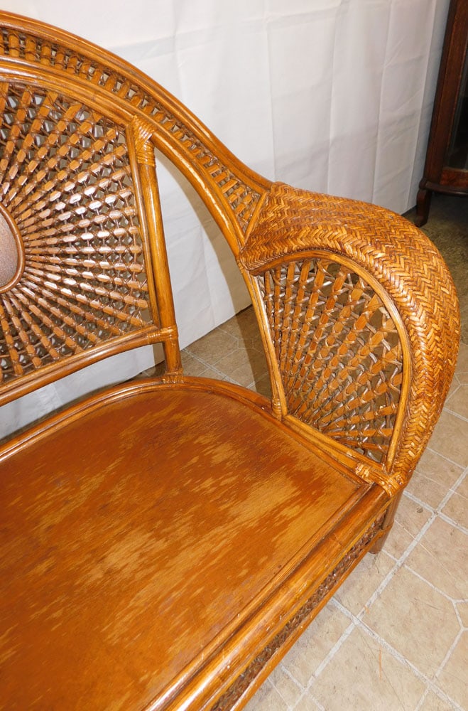 Rattan Loveseat - 5