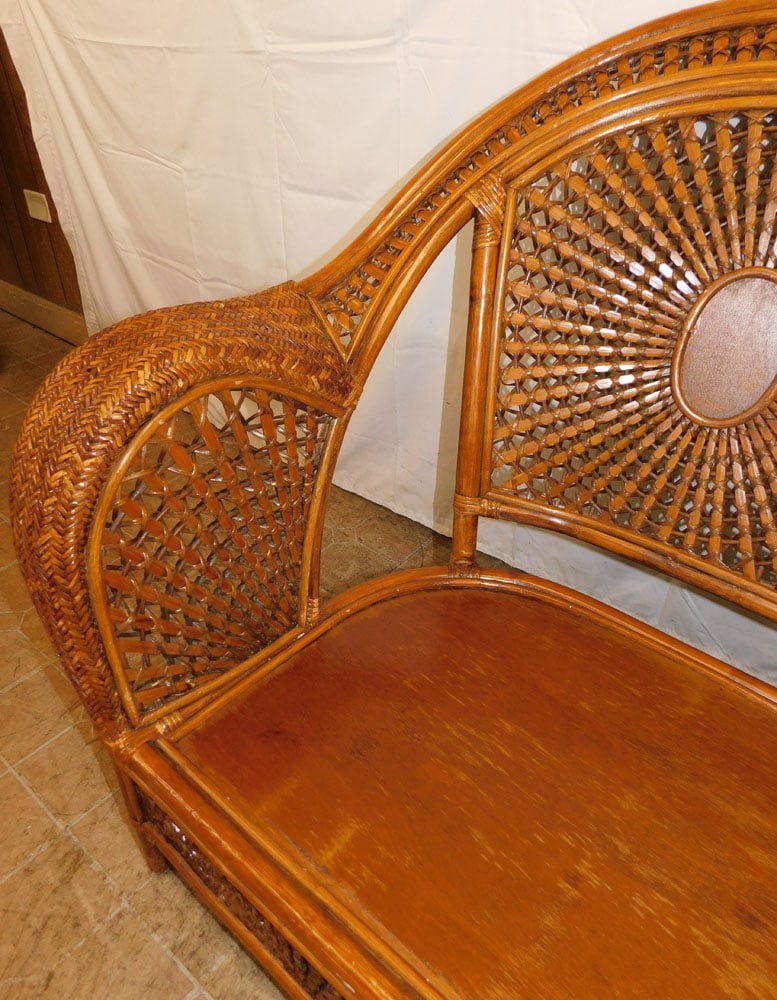 Rattan Loveseat - 6