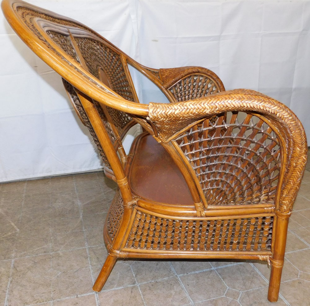 Rattan Loveseat - 8