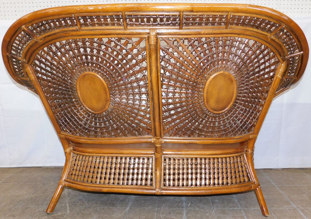 Rattan Loveseat - 9