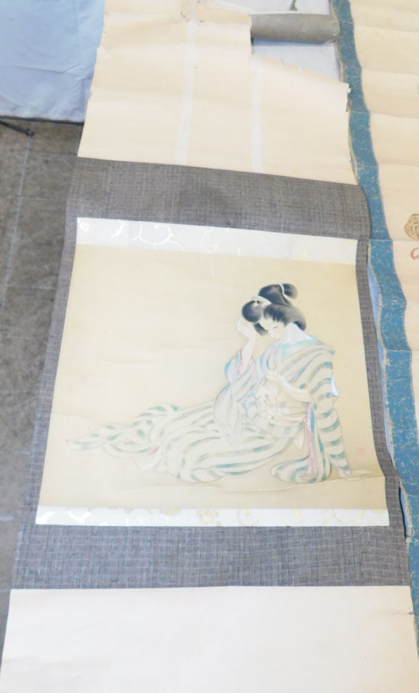 Four Antique Chinese Watercolor Scrolls - 2
