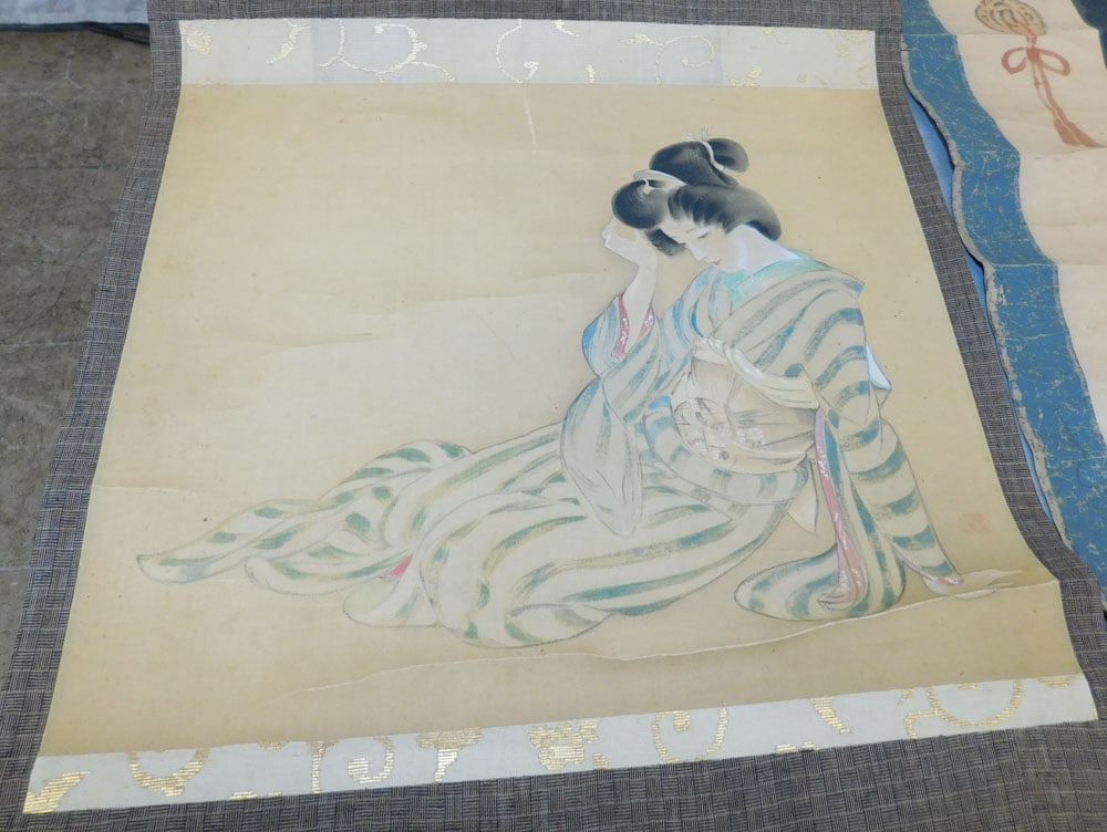 Four Antique Chinese Watercolor Scrolls - 3