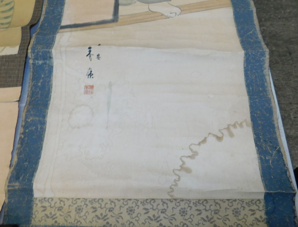 Four Antique Chinese Watercolor Scrolls - 6