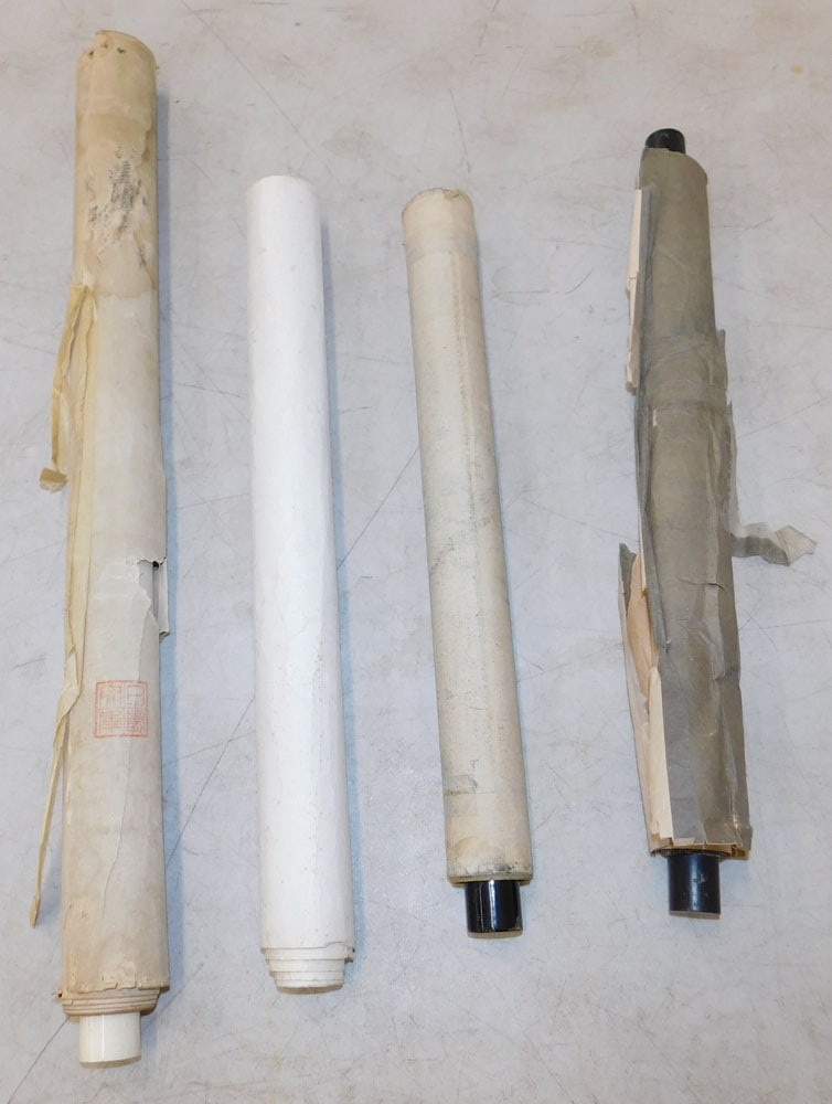 Four Antique Chinese Watercolor Scrolls - 7