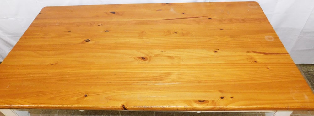 Pine Dining Table with Two Drawers - 3