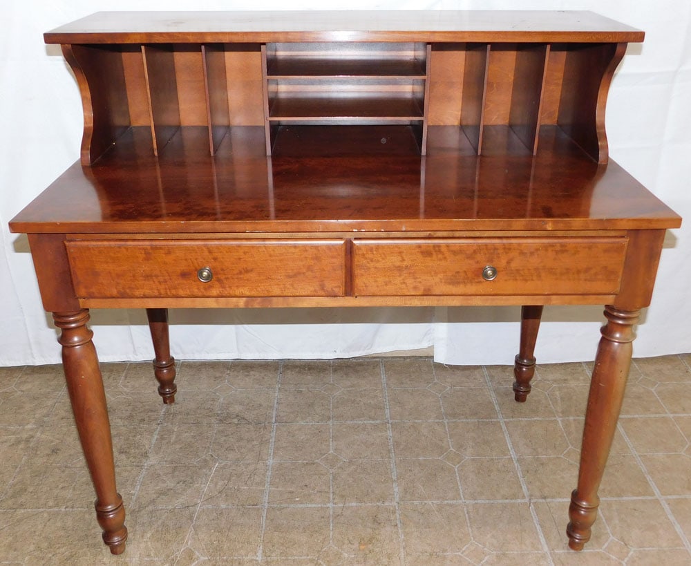 Cherry Bench Made Desk: Cherry Bench Made Desk . 40" H 42" W 24" D "ALL DESCRIPTIONS AND ANY CONDITION STATEMENT GIVEN BY LANGSTON AUCTION GALLERY ARE STRICTLY OPINIONS AND LANGSTON'S SHALL HAVE NO RESPONSIBILITY FOR ERRORS