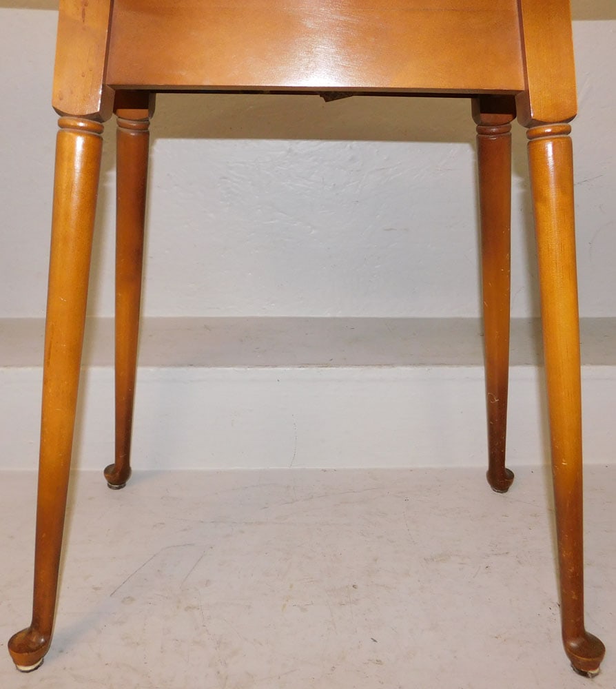 Bench Made Cherry Oval Top Stand - 3