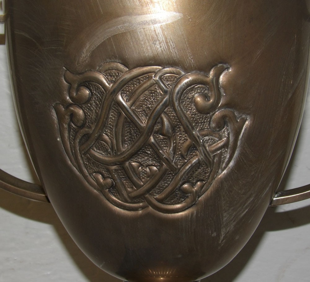 Silverplated Trophy on Painted Base - 3