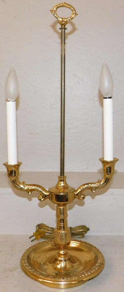 Brass Two Light Lamp (1 of 5)