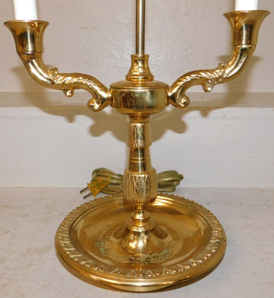 Brass Two Light Lamp - 2