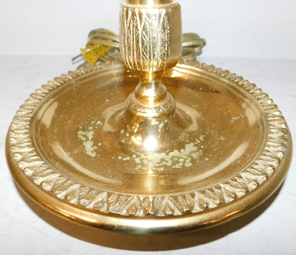 Brass Two Light Lamp - 5