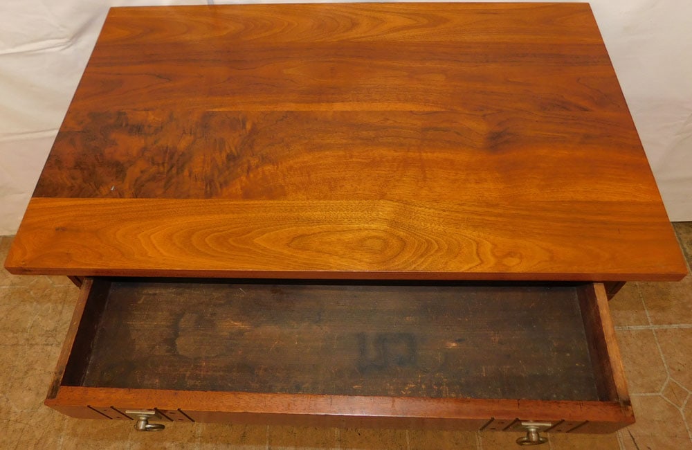 Antique Walnut One Drawer Work Stand - 2