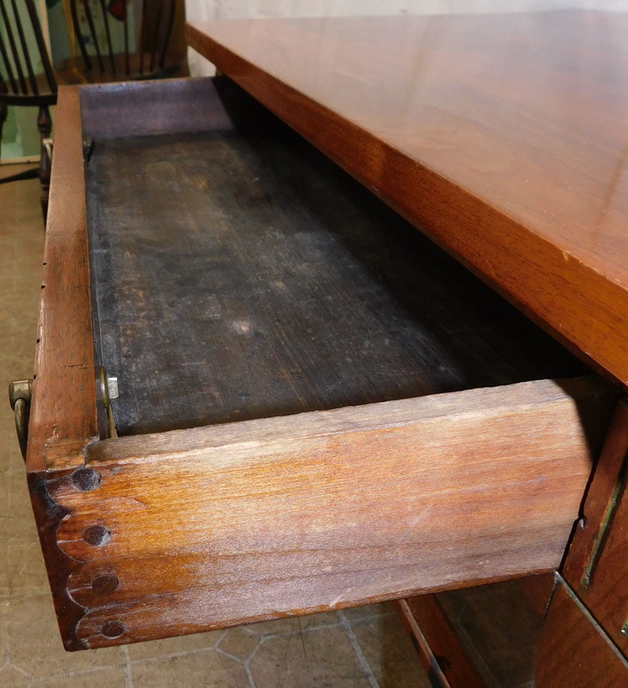 Antique Walnut One Drawer Work Stand - 3