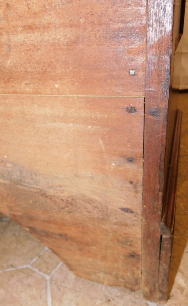 19th Century Solid Walnut Pegged Two Over Three Chest - 10