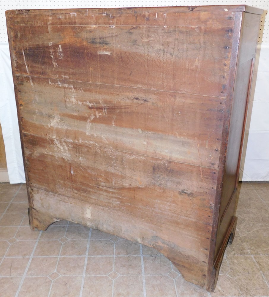 19th Century Solid Walnut Pegged Two Over Three Chest - 7