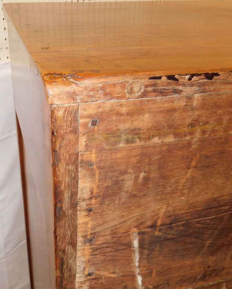 19th Century Solid Walnut Pegged Two Over Three Chest - 9