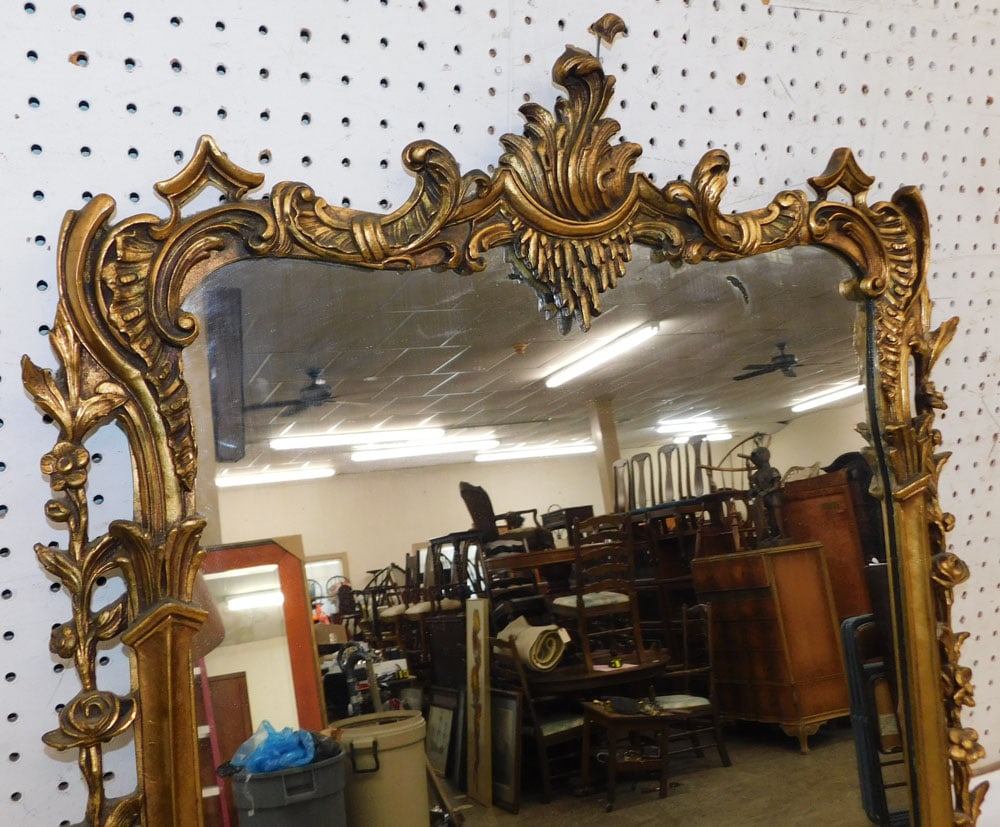 Antique Gilded Frame Mirror - 2