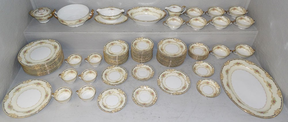 Eighty Pieces of Noritake China, "Hermione" (1 of 5)
