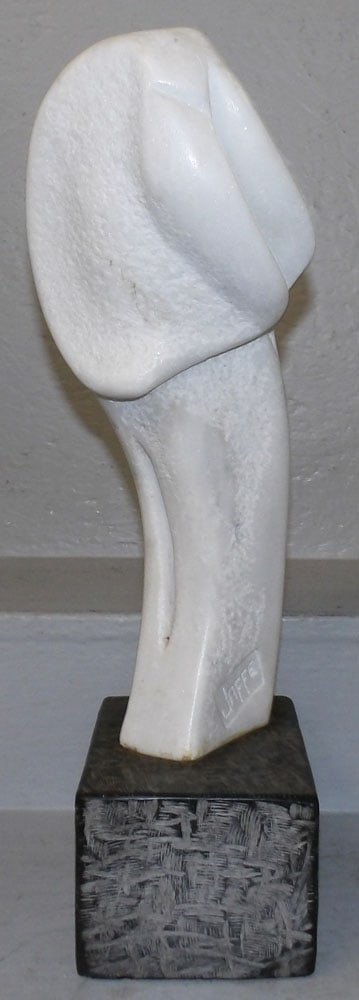 Carved Marble Sculpture Signed Jaffe - 3
