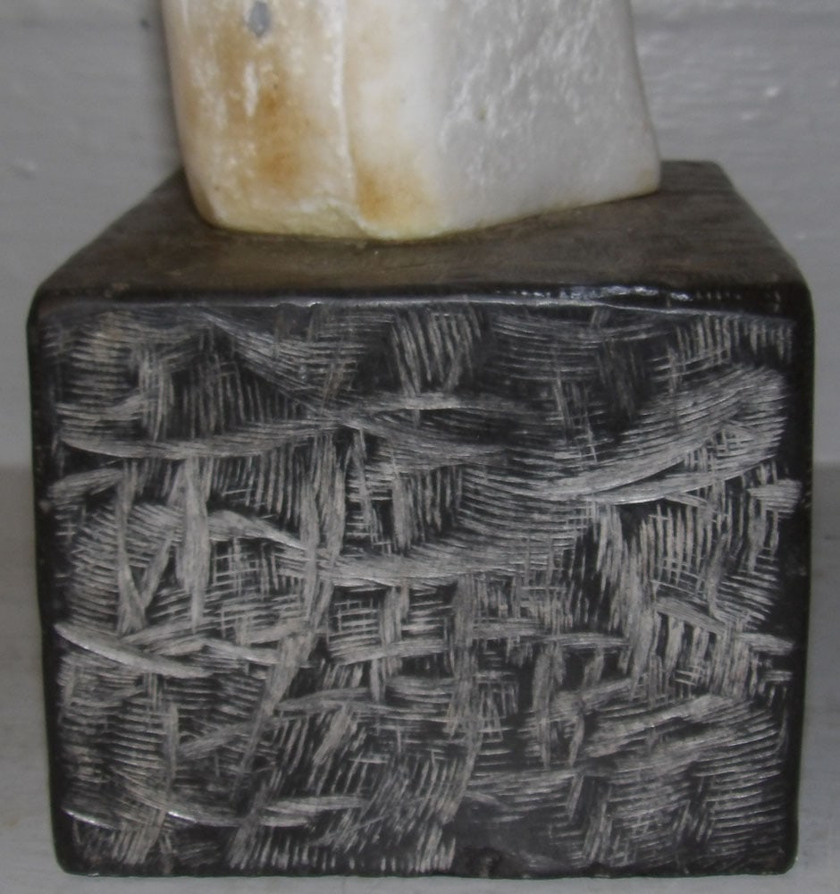 Carved Marble Sculpture Signed Jaffe - 5