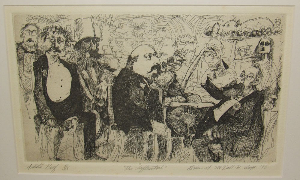 Two Framed Block Prints Pencil Signed - 3