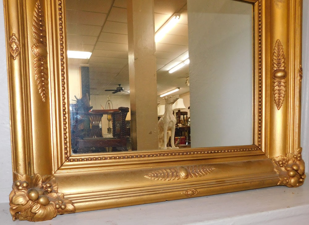 Antique Gilded Frame Mirror - 3