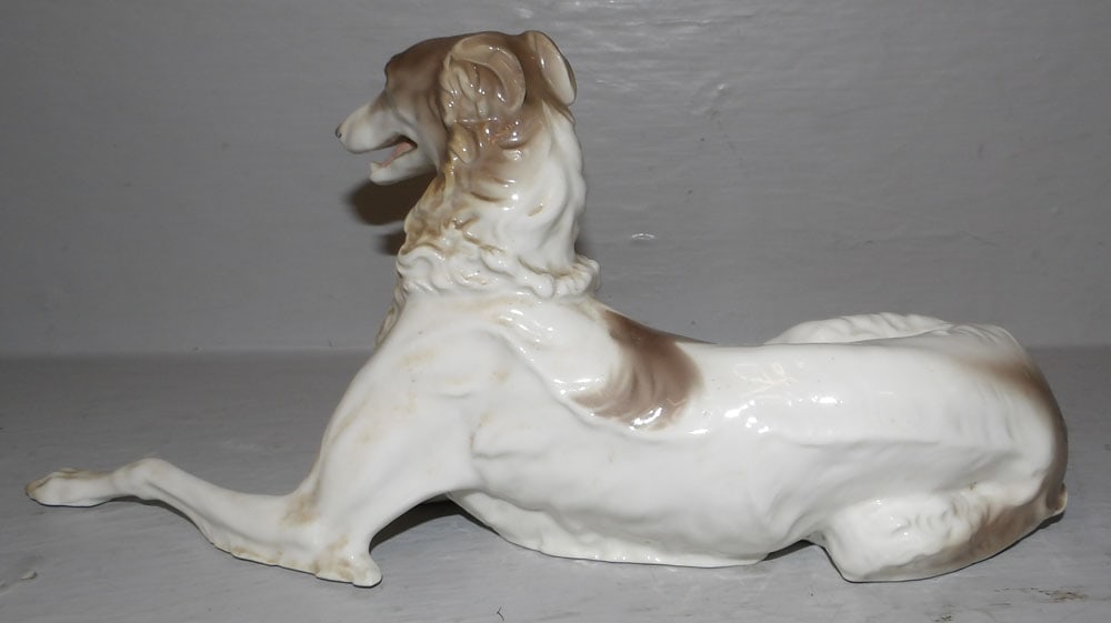 Painted Porcelain Whippet - 3