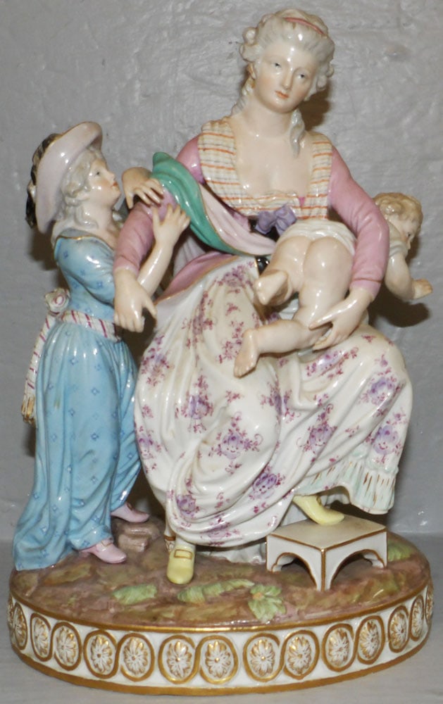 Antique Meissen Porcelain Figural Statue (1 of 4)