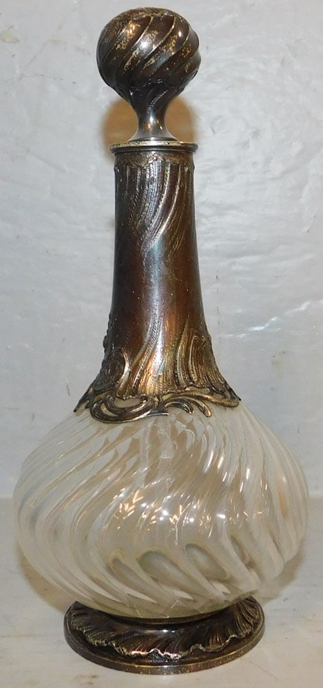 Antique Silver Hallmarked & Glass Small Decanter (1 of 5)