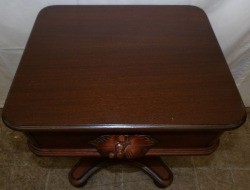 Mahogany One Drawer Stand - 2
