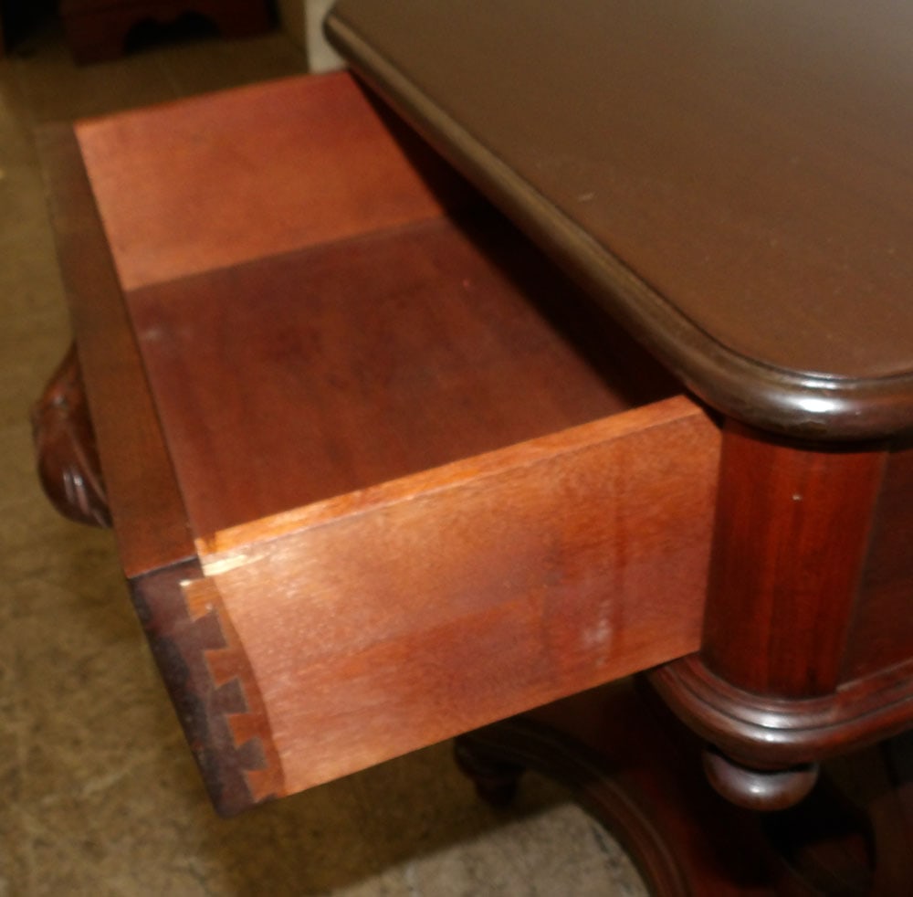 Mahogany One Drawer Stand - 3