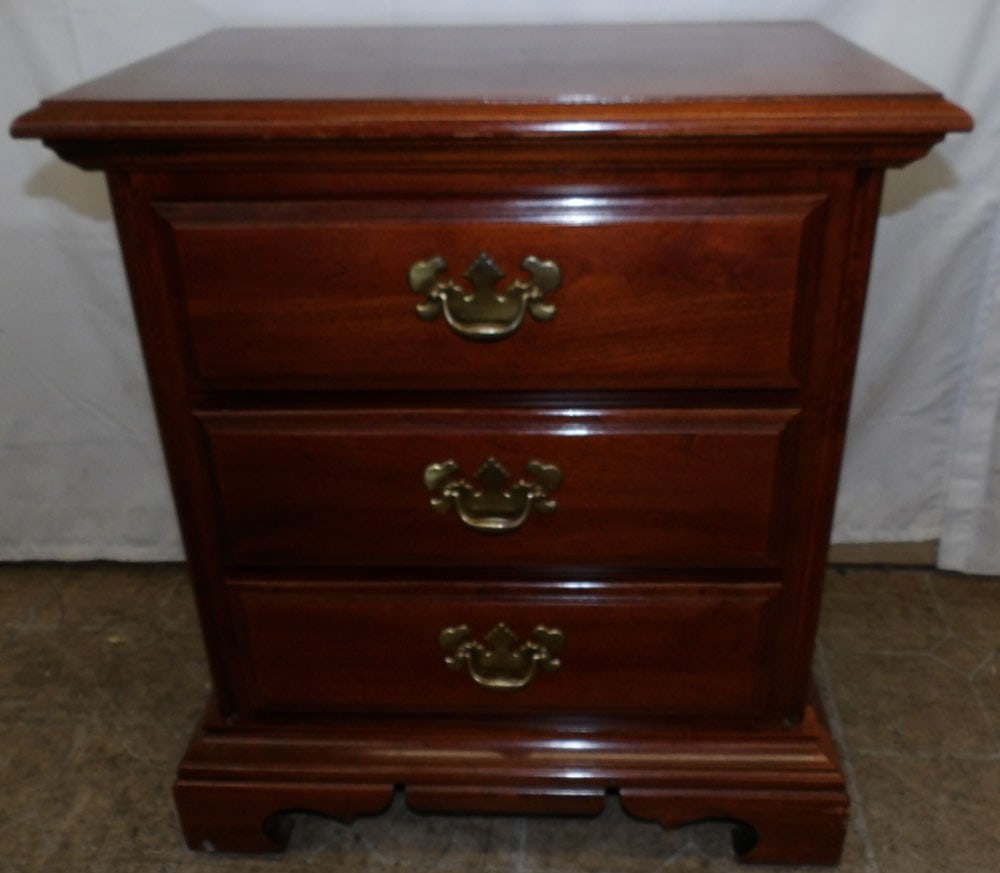Cherry Three Drawer Night Stand by American Drew (1 of 7)