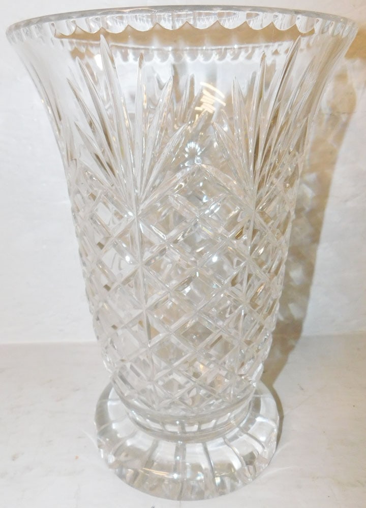 Pair of Lead Crystal Vases - 3
